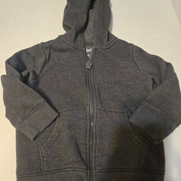 Cat & Jack gray fleece jacket 2T - Picture 1 of 3